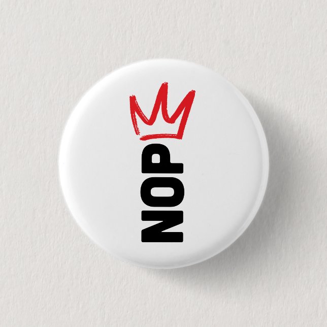 No Kings / NOPE button (Vorderseite)