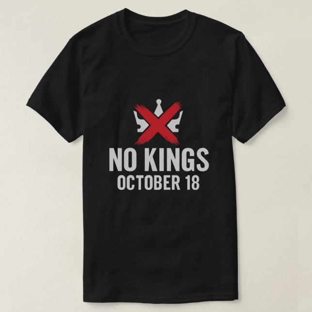No Kings October 18 No Kings Day Graphic T-Shirt (Design vorne)