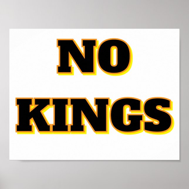 NO KINGS POSTER (Vorne)