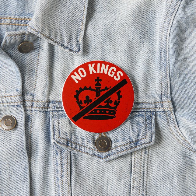 No Kings Protest Symbol Button (Von Creator hochgeladen)