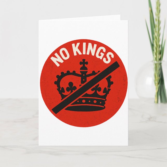 No Kings Protest Symbol Karte (Von Creator hochgeladen)