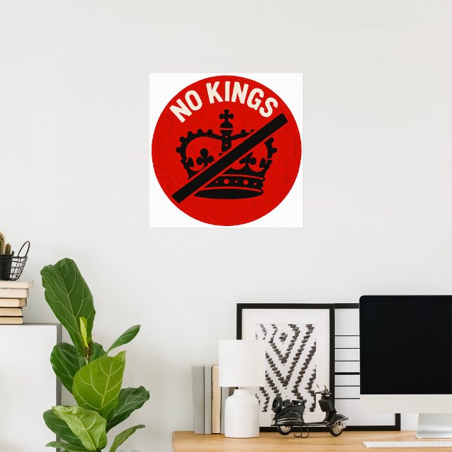 No Kings Protest Symbol Poster (Von Creator hochgeladen)