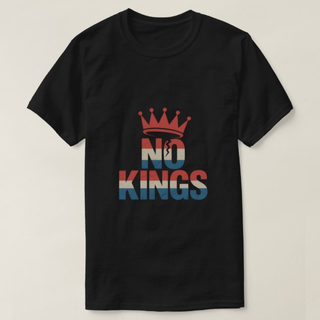 No Kings Protest T-Shirt (Design vorne)