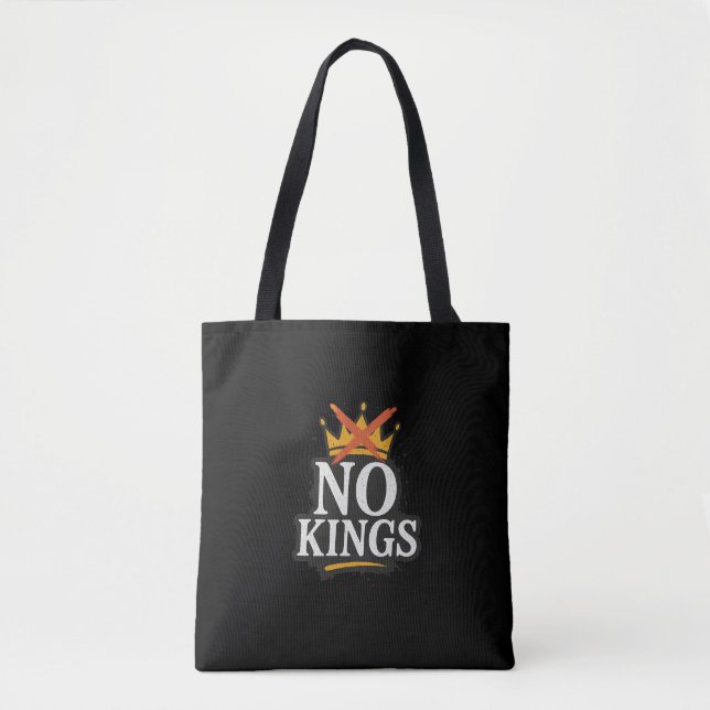 No Kings - Rebellige Minimalistische Aussage (Vorderseite)