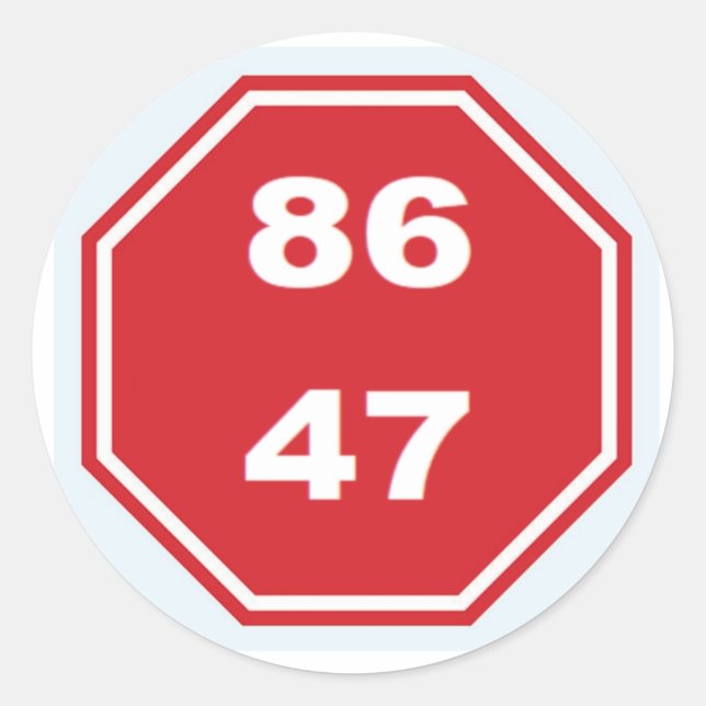 NO KINGS RUNDER AUFKLEBER (Vorderseite)