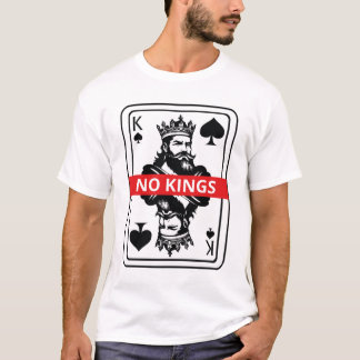 No Kings Spade Shirt – Schwarz und Weiß King Playi