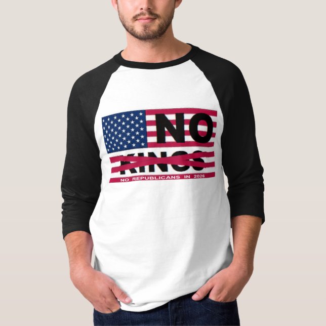 "NO kings" T-Shirt (Vorderseite)
