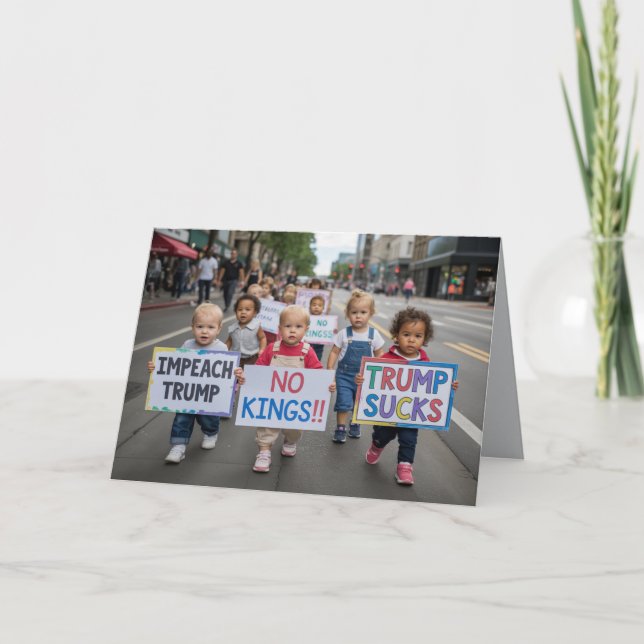 No Kings Toddler Greeting Card Karte (Vorderseite)