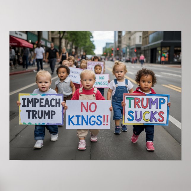 No Kings Toddler Poster (Vorne)