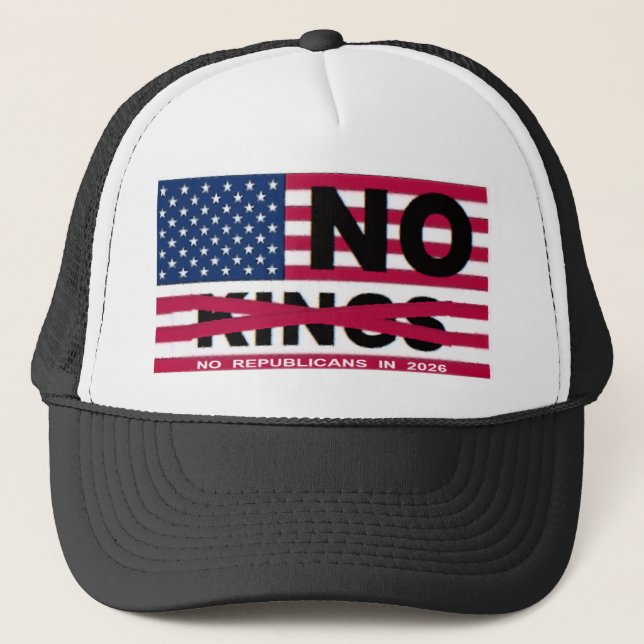 NO KINGS  TRUCKERKAPPE (Vorderseite)