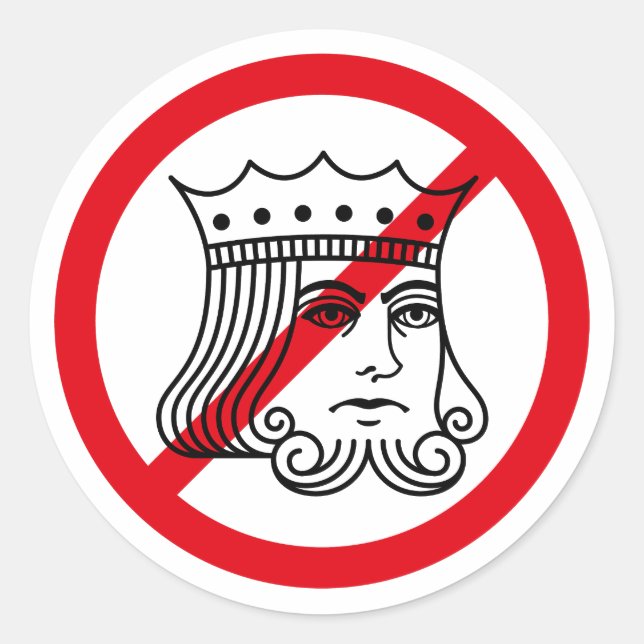 NO KINGS - Trump Protest - Stickers (Vorderseite)