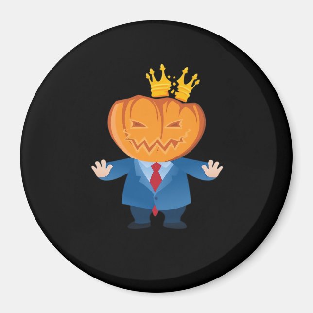 No Kings - Trumpkin Pumpkin Classic Magnet (Vorne)