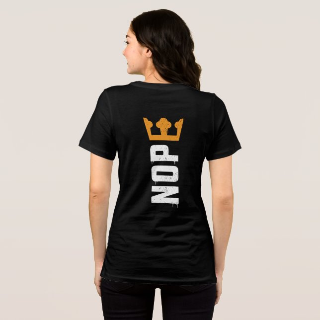 No Kings Two Sided Front Back NOPE Tri-Blend Shirt (Rückseite voll)