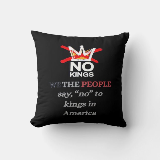 No Kings We the People Freedom Classic Style Kissen (Vorderseite)
