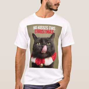 No Kisses Diese Weihnachts Funny Congue T-Shirt