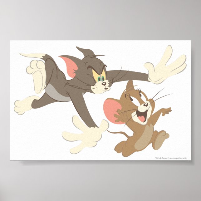 No-Kontur Tom und Jerry Chase Poster (Vorne)