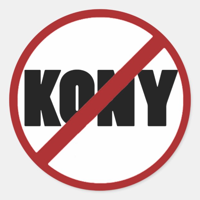 No Kony Stickers (Vorderseite)