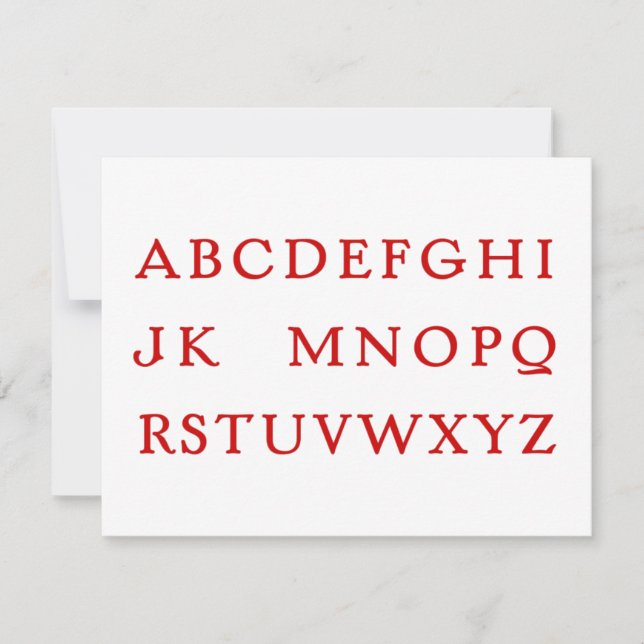 No L Christmas Letter / Einladung (Vorderseite)