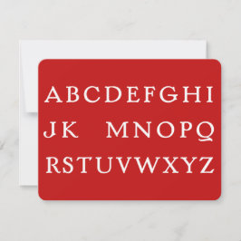 No L "Joke" Alphabet (Weihnachten) Feiertagskarte
