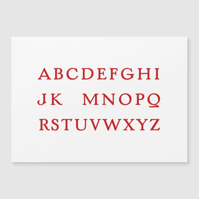 No L "Joke" Weihnachten Alphabet Magnetkarte (Vorderseite)