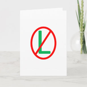 No L (Weihnachten) Weihnachtskarte Feiertagskarte