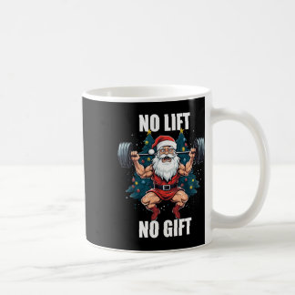 No Lift No Gift Santa Claus Christmas Gym Bodybuil Kaffeetasse