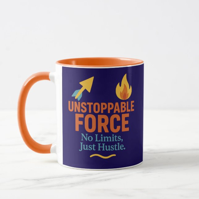 No Limits, Just Hustle | Motivational Combo Mug Tasse (Links)