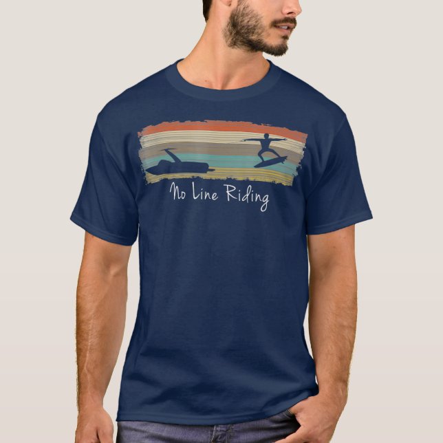 No Line Reiten Wakesurfing Weck Surf T-Shirt (Vorderseite)