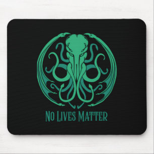 No Lives Cthulhu Sticker Mousepad