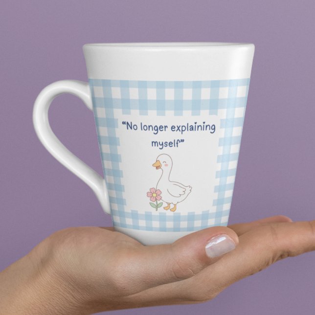 No Longer Explaining Myself Goose Latte Mug Milchtasse (Von Creator hochgeladen)