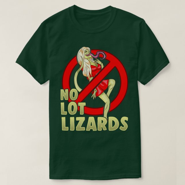 No Lot Lizards Husband Gift Ehefrau Trucker Funny  T-Shirt (Design vorne)