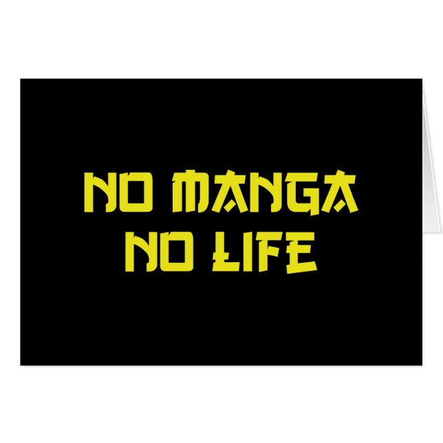 NO MANGA NO LIFE (Vorderseite (Horizontal))