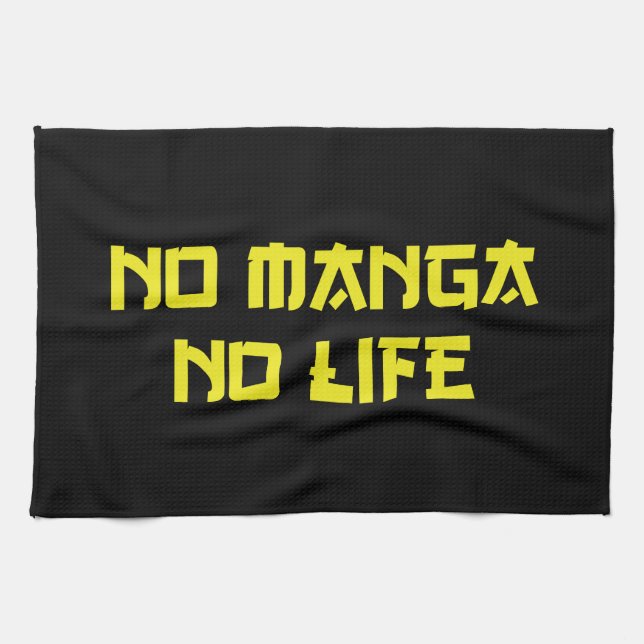 NO MANGA NO LIFE GESCHIRRTUCH (Horizontal)
