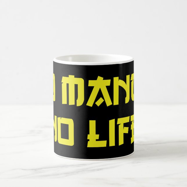 NO MANGA NO LIFE KAFFEETASSE (Mittel)
