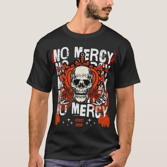 No Mercy Graffiti Street Style T-Shirt (Vorderseite)