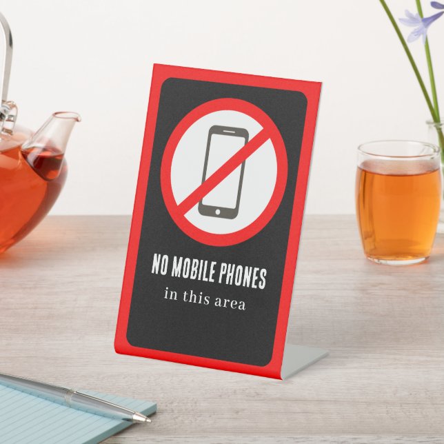 No Mobile Phones Sockelschild (In SItu)