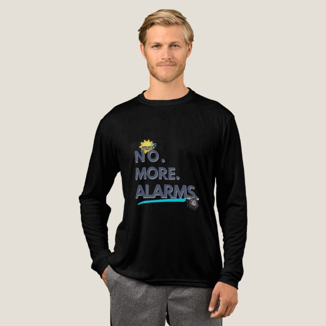 💤 No. More. Alarms. Tri-Blend Shirt (Volle Vorderseite)