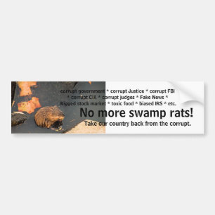 No more Swamp Ratten Autoaufkleber