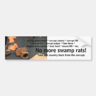 No more Swamp Ratten Autoaufkleber