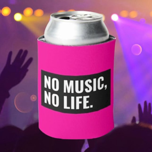 No Music No Life Beverage Cooler - Laute Nachricht Dosenkühler (Von Creator hochgeladen)