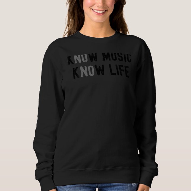 No Music No Life Sweatshirt (Vorderseite)