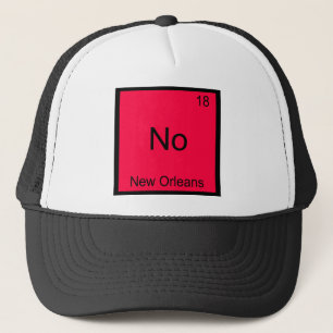 No - New Orleans City Chemistry Element Symbol Truckerkappe