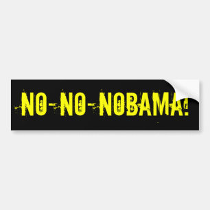 NO-NO-NOBAMA Autoaufkleber (offensive T-Shirts)