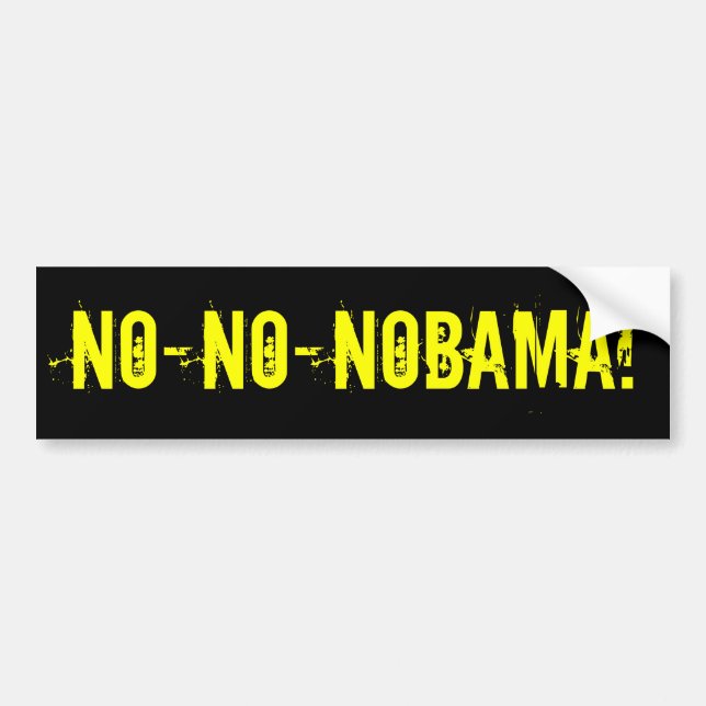 NO-NO-NOBAMA Autoaufkleber (offensive T-Shirts) (Vorne)