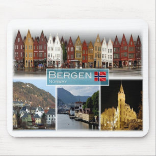 NO Norwegen - Bergen - Mousepad