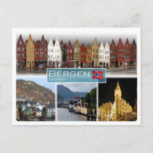 NO Norwegen - Bergen - Postkarte