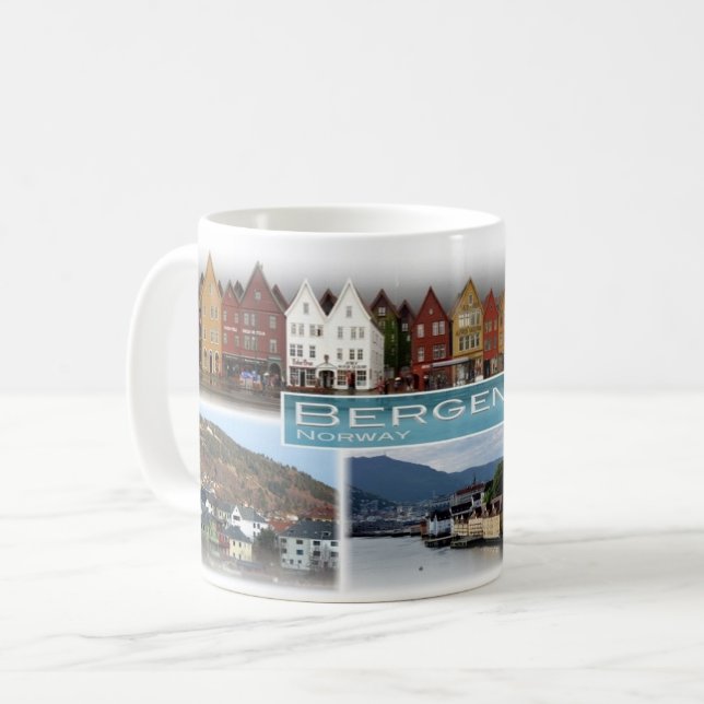 NO Norwegen - Bergen - Tasse (Vorderseite Links)