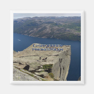 NO # Norwegen - Lysefjorden - Preikestolen Magnet