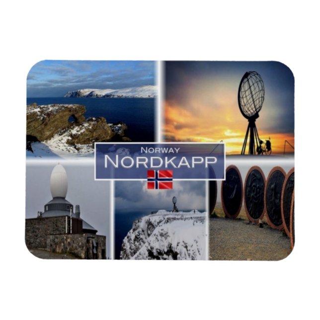 NO Norwegen - Nordkap - Nordkapp - Magnet (Horizontal)