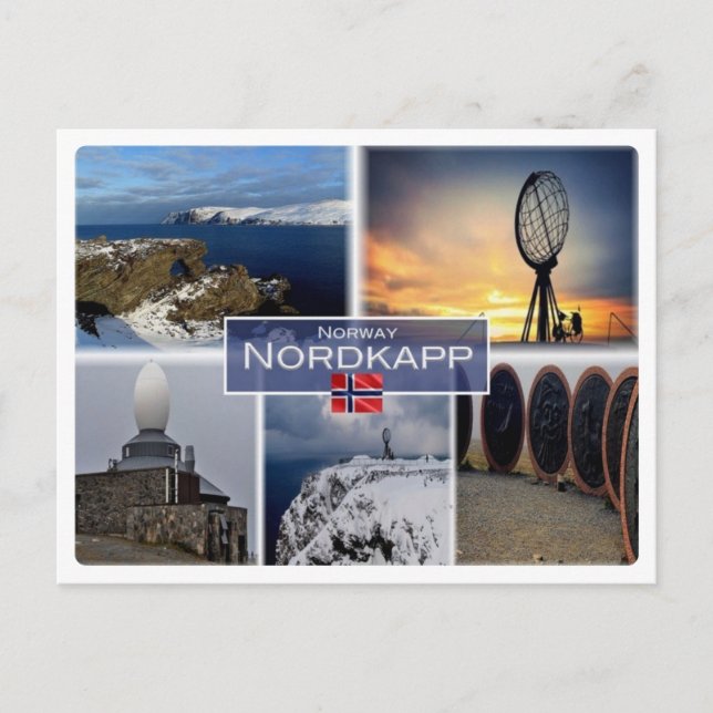 NO Norwegen - Nordkapp - Nordkap - Postkarte (Vorderseite)